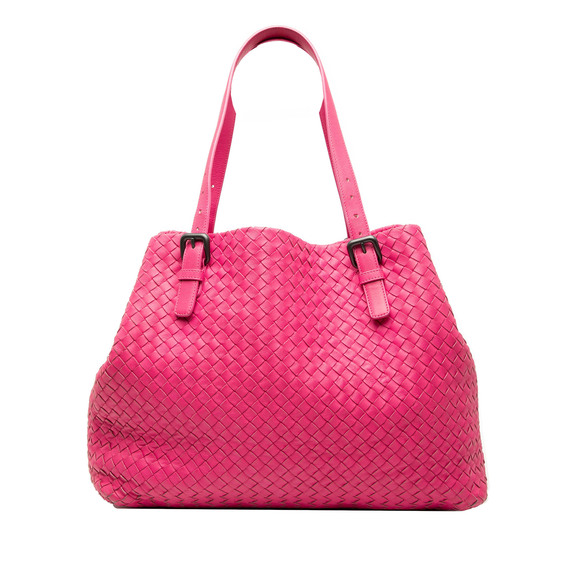 Bottega Veneta Handbags - Pre-Loved Bottega Veneta Large Nappa Intrecciato Cesta Tote